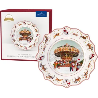 Villeroy & Boch Annual Christmas Edition Jahresteller 2024 Bunt, Teller Weihnachten, Weihnachtsteller, Sammlerstück, Geschirr Keramik, Weihnachtsgeschirr, Premium Porcelain