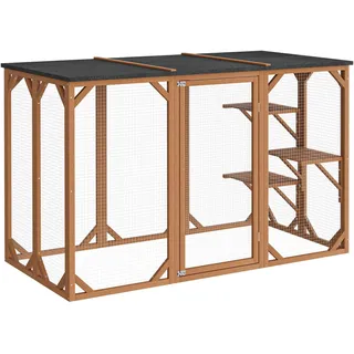 Wiltec Freilaufgehege Katzen 180 x 80 x 111,8 cm Wetterfest