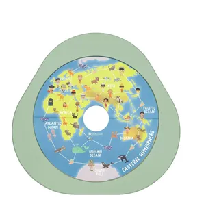 Stokke MuTableTM Spielscheibe V2 "Rund um die Welt", Mehrfarbig