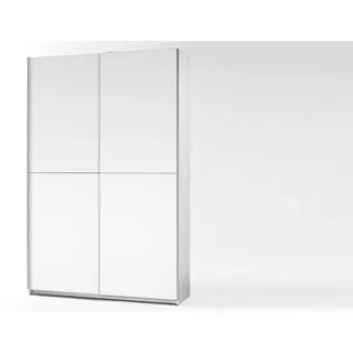 Pol-Power Schwebetürenschrank Fast 125 x 195,5 x 0 cm Weiß