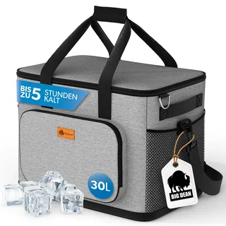 30L Kühltasche auslaufsicher & wasserdicht Picknicktasche für Essen & Getränke