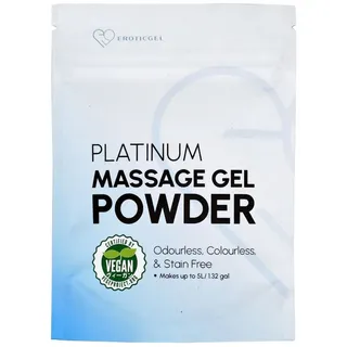 EROTICGEL Gleit- und Massagegel Nuru Massage Gel Powder - Platinum, PLATINUM Edition, Beutel mit 50g, 1-tlg., japanisches Massagegel-Pulver aus natürlichen Inhaltsstoffen