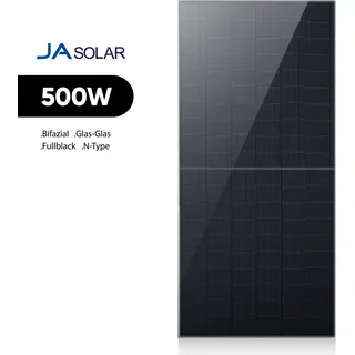 JA Solar 500W JAM60D41 Bifazial Fullblack N-Type Glas-Glas