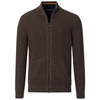 CASAMODA Strickjacke CASAMODA Strickjacke uni braun 5XL