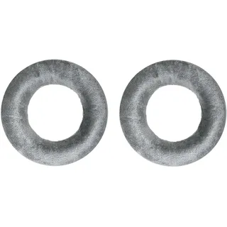 beyerdynamic Original‐Ersatzteil EDT 770 V Ohrpolstersatz | für DT 770 PRO und kompatible Modelle, Velours Earpads silber, Ohrpolster wechseln ohne Werkzeug, originale Klangsignatur