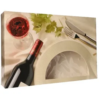 Papstar 5 Transport- und Catering-Kartons 8 cm x 46 cm x 31 cm "Orchidee" mit Sichtfenster,