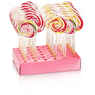 Nawarra Süßwaren GmbH Nawarra Spiral Lutscher in farbige bunter Schnecken Form 80g