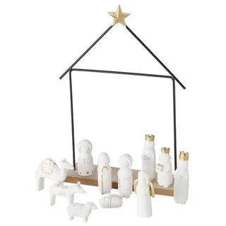 Boltze Minimalistische Weihnachtskrippe NATOS, 11 Figuren