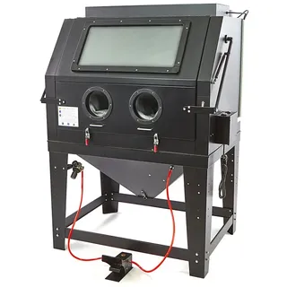 HBM SBC 990 Sandstrahlkabine mit Absaugung, mattchwarz