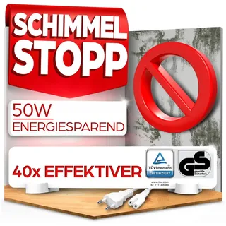 HEIMwert Infrarotheizung Anti Mold Dry 50 W Weiß