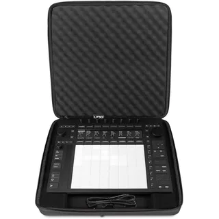 UDG Creator Hardcase für Ableton Push 3 - Professionelle DJ Schutzhülle aus DuraShock Eva, Wasserabweisend mit Noppenschaum und Zubehörfach - Schwarz