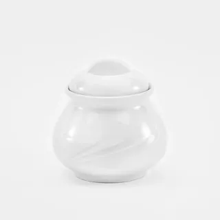 Van Well Zuckerdosen Arcadia, 6-teilig, weißes Porzellan, 0,2 l