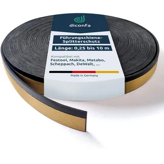 diconfa PROFILINE Splitterschutz GUMMI - LÄNGE: 0,25m bis 10m - kompatibel mit Evolution Führungsschiene ST2800-G2 - KLEBER: gelb, gitterverstärkt - AUSWAHL: 2800mm (2,8m) - Spanreißschutz