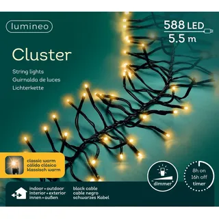 Lumineo LED Outdoor L.550cm 588L schwarz/klassisch warm