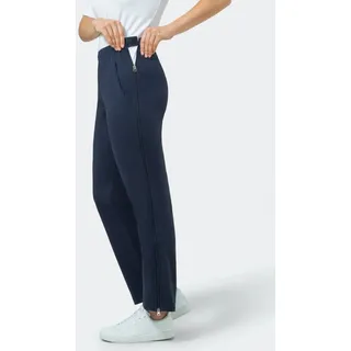 HAJO Damen Jogginghose Funktions-Rehahose mit Reißverschluß am Hosenbein, Farbe:Marine (609), Größe:42 - 42