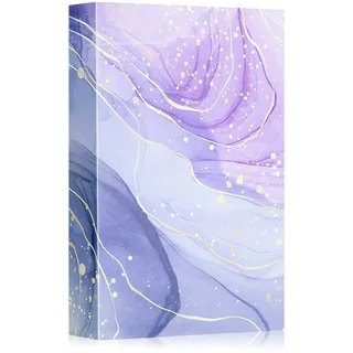 Lanpn Fotoalbum 10x15cm 600 Taschen, Leder Hardcover 600 Fotos Violettes Gold