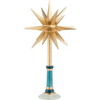Hubrig Volkskunst GmbH Adventsstern 6,5 cm gold