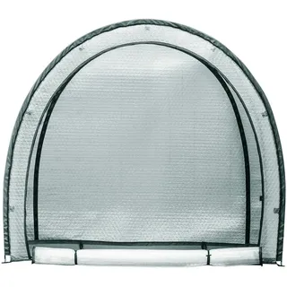Dehner Winterschutzzelt Midgard Gewächshaus zur Überwinterung 180 x 172 x 80 cm transparent