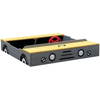 Home Deluxe Holzsandkasten KIDDY mit Dach Hellgrau