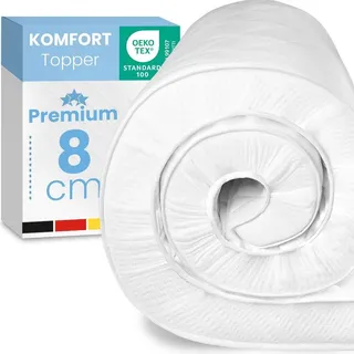 eloneo Komfortschaum Matratzen Topper 200 x 200 x 8 cm