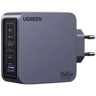 UGREEN Nexode Pro 160W GaN Charger Set EU Wall Universal, Gray