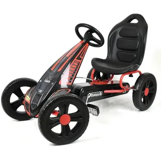 Hauck Gokart & Tretauto Cyclone mit verstellbarem Schalensitz (4-10 Jahre) - Red