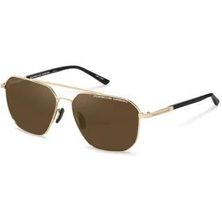 Porsche Design P8967 Sonnenbrille - Gold / Black - Brown / CAT3