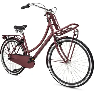 Popal Daily Dutch Basic+ N3 Hollandrad - Citybike - Damen - 59 centimeter - Eichenrot