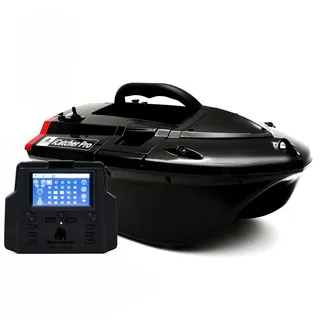 BearCreeks iPilot40 Karpfen Futterboot mit GPS Autopilot-System, optionalem Echolot Fishfinder und standardmäßigem Tragebeutel - Schwarz