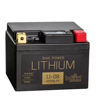 Intact LI-08 Bike-Power Lithium 1,6Ah Motorradbatterie HJTX5L-FP