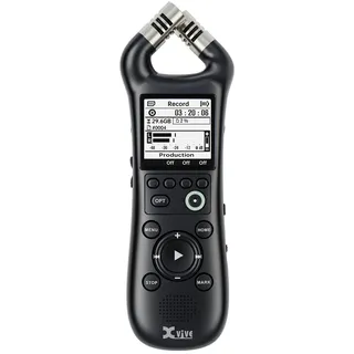 Xvive - XV1-R Digitaler Handheld-Recorder mit integrierten Mikrofonen - WAV-Aufnahme Mono Stereo