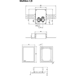IMI Hydronic Engineering Multibox C/E mit Thermostat-Oberteil, Weiß