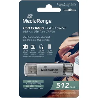 MediaRange MR940-1 512 GB Silber USB 3.2
