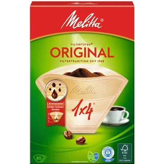 Melitta 1x4 Original Kaffeefilter naturbraun 80 St.