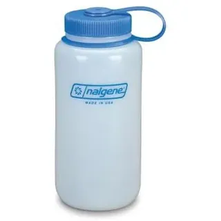 Nalgene Wide Mouth HDPE Trinkflasche, weiß, 1L