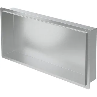 luxebath Duschnische Silber 60/30 cm randlos