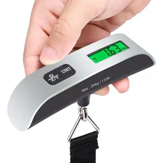Gepäckwaage Digitale LCD-Kofferwaage 110lb/50kg, 1-tlg, Gepäckwaage Hängewaage