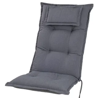 KETTtex 50089-51 Auflage Hochlehner Rom grau meliert 123x50x9 cm