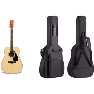 Yamaha F310 Westerngitarre natur - Hochwertige Dreadnought-Akustikgitarre & CAHAYA Gitarrentasche Akustikgitarre Gig Bag Guitar Case wasserdicht gepolsterte Gitarre Rucksack Verdickte Gitarrentasche