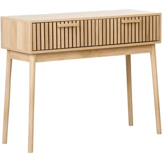 Beliani LYNWOOD Konsolentisch 100 x 35 x 81 Hellbraun