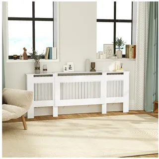 Homcom Heizkörperverkleidung ausziehbar 125-201 x 19 x 81,5 cm