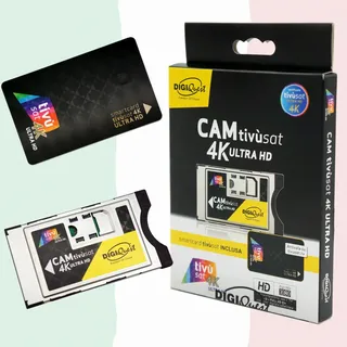 ► TiVuSat 4K UHD Black Card & SmarCam von DIGIQuest, TV Italia in HD/ 4K