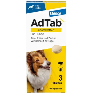 Elanco AdTab Kautabletten für Hunde 900 mg >22-45 kg
