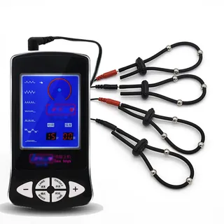 Estim Sex Reizstromgerät set, Penisring Reizstromgeräte Stimulieren Sexspielzeug für Männer Frauen Elektrostimulation