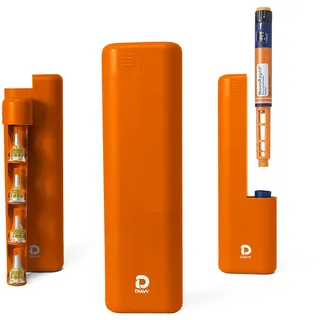 DIAVY Etui für Insulinpen – All-in-One Lösung für Diabetiker – Kompaktes Diabetes Etui mit Nadel-Fach – Sicherer Schutz für Pen & 4 Nadeln – Alles Griffbereit & Diskret