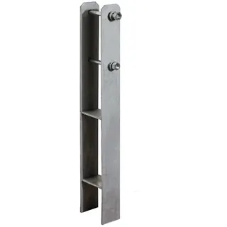 Weka H-Anker für Treseneingang 9 x 9 cm Silber