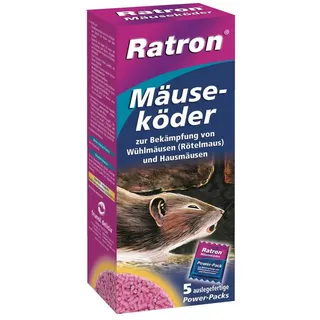 Ratron Mäuseköder-Granulat - 5 x 40g, Biozid-Zulassungsnummer: DE-0019298-14