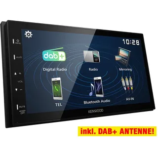 KENWOOD 2-DIN DMX129DAB Auto Radioset für VW Caddy (2K) 2003-2015