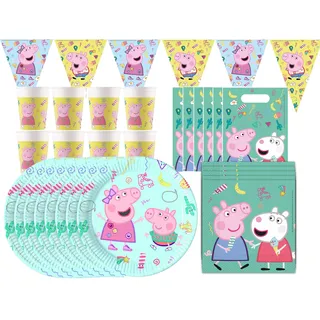 Procos Peppa Wutz - Kindergeburtstags-Set (43-teilig)