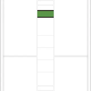 Alpha label Ordnerrückenschilder - schmal/kurz, sk, 10 Stück, weiß